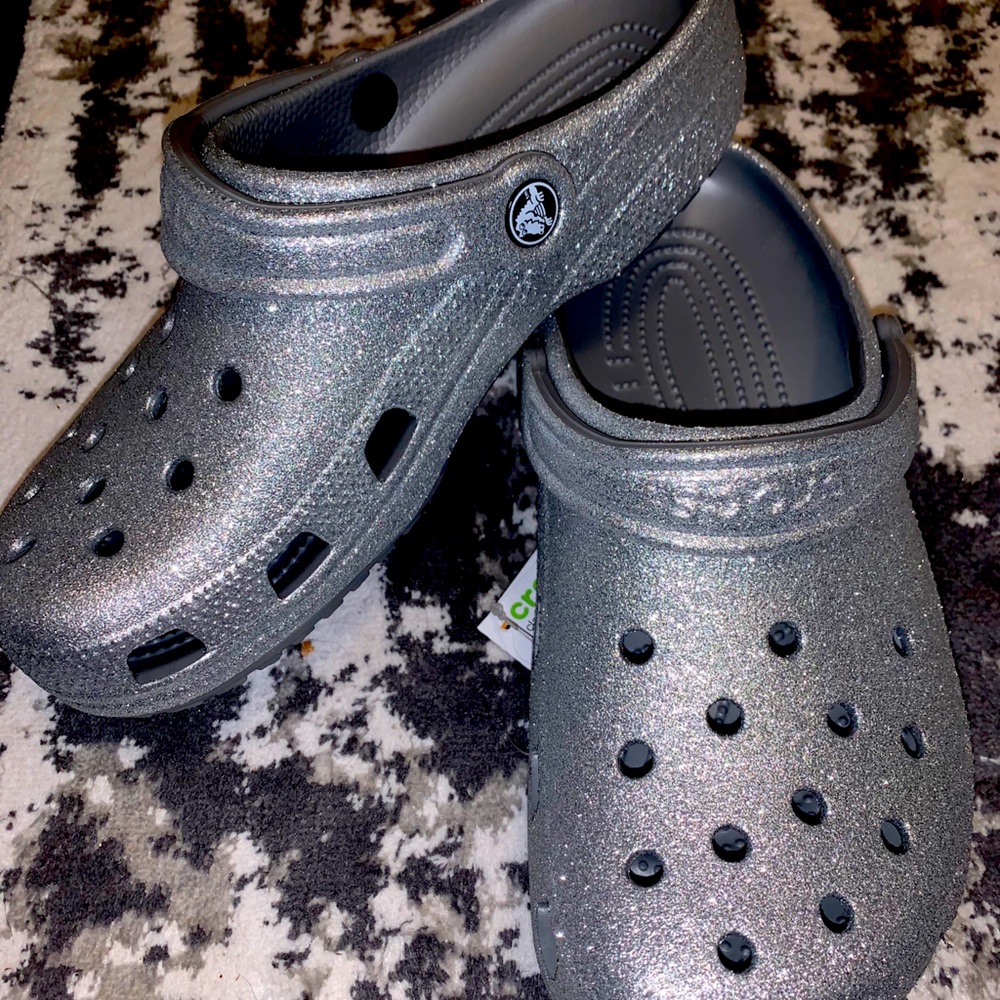 Women’s size 9 glitter crocs